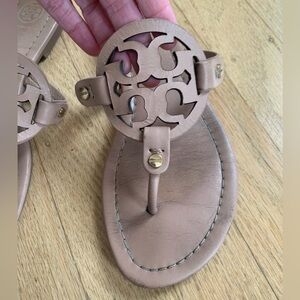 Tory Burch Miller sandals size 7.5 nude neutral